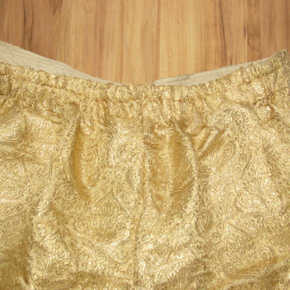 Vintage 50s 60s Gold Cigarette Capri Pants - Picture 3 of 12